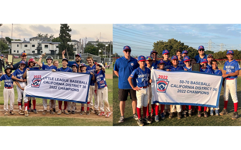 2022 12U & 50/70 All Star Teams Wins District Championships